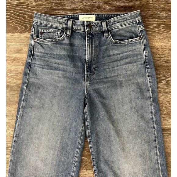 Lafayette 148 Wyckoff High Rise Wide Leg Jeans Size 29 Stretch Denim EUC - Picture 7 of 12